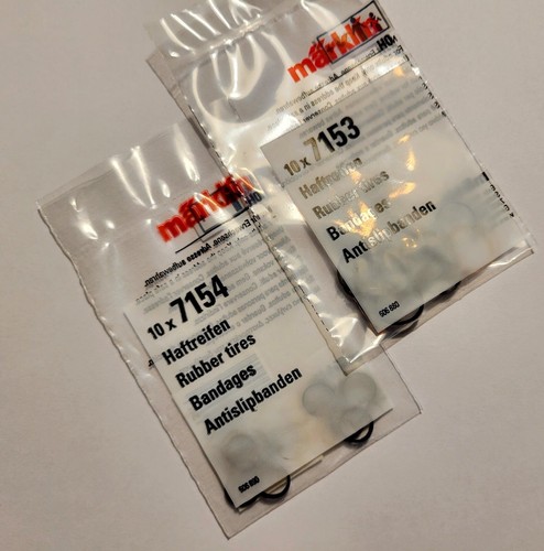 Marklin 7154, & 7153 Traction Tires, The Two Most Popular Sizes, 2 Packs of 10 - Picture 1 of 3