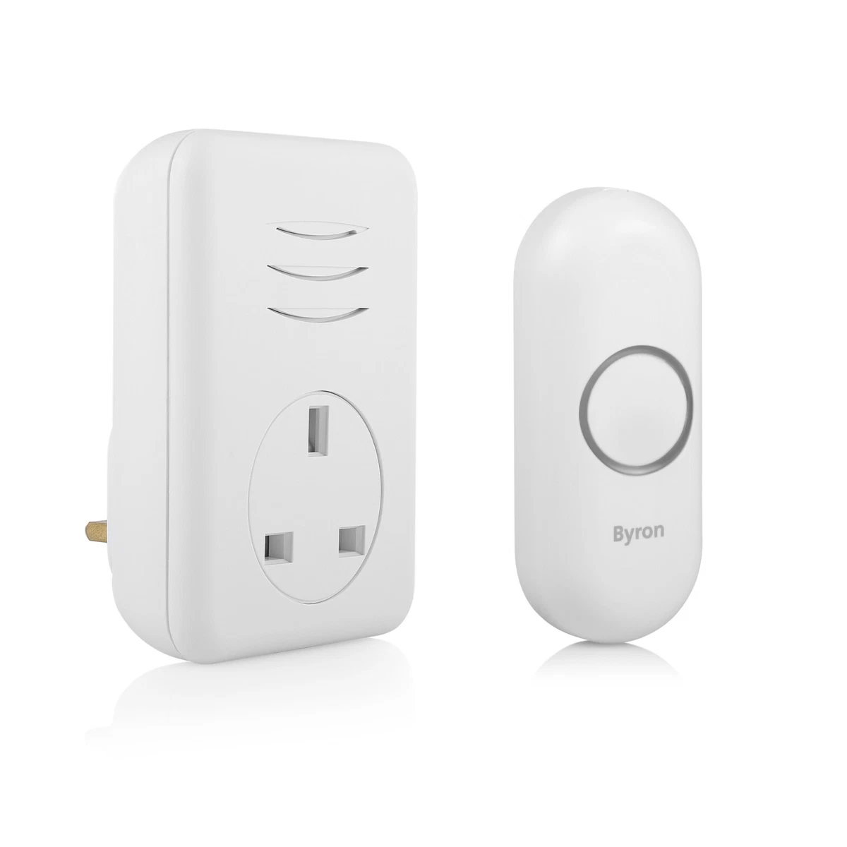 Plug In Wireless Doorbell Set Waterproof 16 Chimes Byron DBY