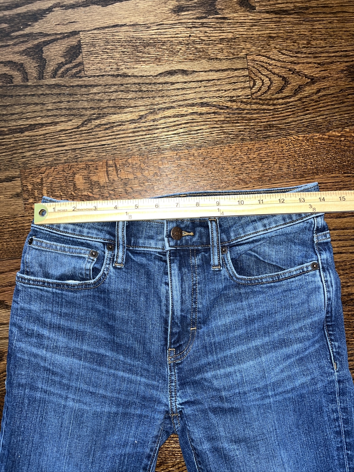 J Crew Flex Slim Jeans Mens Denim 28 x 29 Medium Wash - View 4