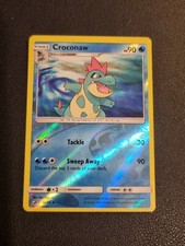 REVERSE HOLO Pokemon Sun Moon Dragon Majesty Card Croconaw 23/70