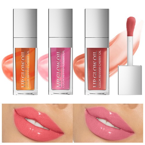 Lips Lipgloss / Lip Lip Oil Lipstick 9ml Glow Coat Plumping For Tinted - Picture 3 of 17