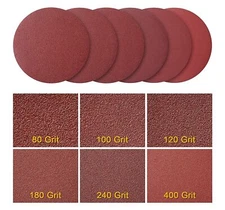 12 in PSA Sanding Disc Adhesive Back 80 100 120 180 240 400 Grit Sandpaper Disk