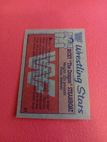 1987 Topps WWF Ricky The Dragon Steamboat #21 - Picture 2 of 2