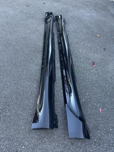 Infiniti G37 Coupe Sport Side Skirts Rocker Panel 76850-JL10A Nissan KH3 Black - Picture 2 of 6