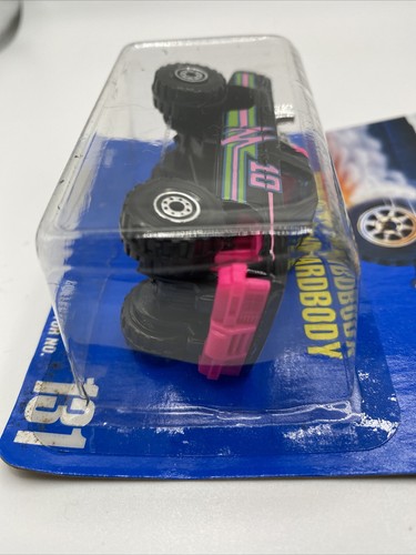 Hot Wheels Nissan Hardbody #131 Black Neon Pink 9588 Mattel 1990 Sealed - Picture 6 of 9