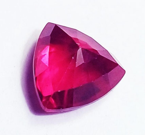Certified Natural Red Ruby 7.60 Ct Trillion Shape Loose Gemstone - Picture 5 of 6