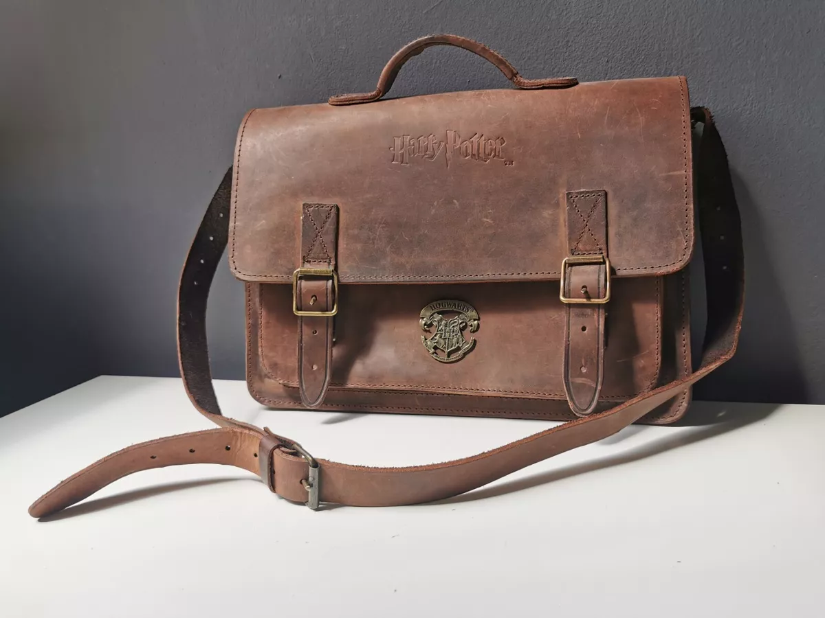 Original Ruitertassen Harry Potter Umh ngetasche Schule Uni Business Leder braun