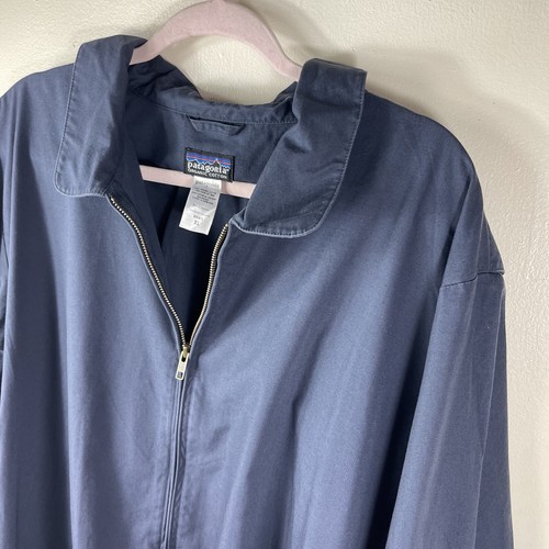 Patagonia Blue Organic Cotton Full Zip Long Sleeve Mens Size XL Extra Large - Picture 6 of 13