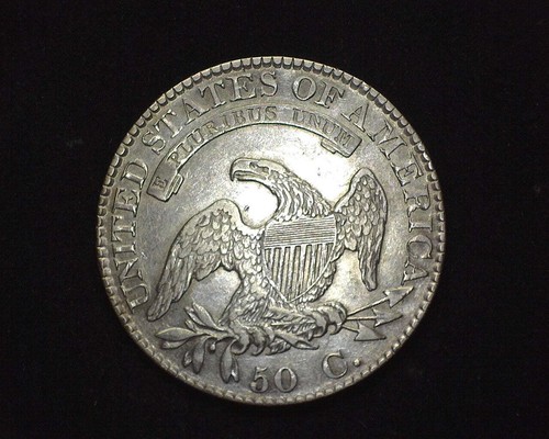 HS&C: 1823 Capped Bust Half Dollar AU MS50 - US Coin - 第 2/2 張圖片