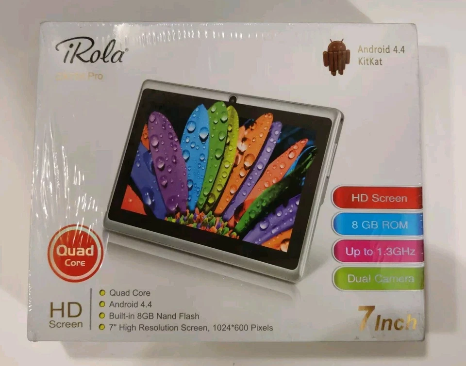 iRola Dx758 Pro 7" HD Tablet 8 GB Bundle, Plus Pink Case - Image 2 of 4