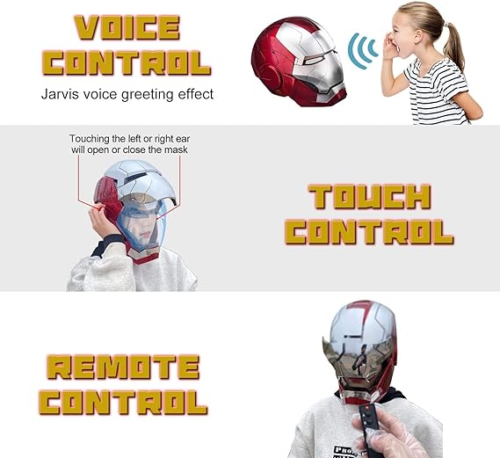 Autoking Iron Man Helmet MK5 1/1 Voice-controlled Mask Transform Cosplay Prop - Picture 3 of 23