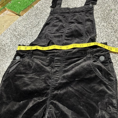 Kendall & Kylie Jumpsuit Women Size 26 Black Velvet Adjustable - Picture 6 of 11