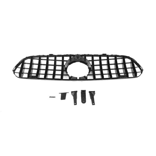 Gloss Black Front Bumper Grille Grill Mesh Fit For Benz W253 X253 GLC300 2015-18 - Picture 6 of 10