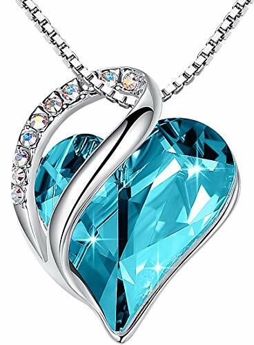 Leafael ""Infinity Love Heart Anhänger Halskette aus Swarovski Kristallen - Bild 23 von 23