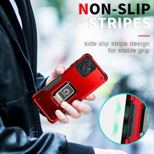 For Moto G Power 5G 2023 Ring Case Defender Magnetic Stand Cover +Tempered Glass - Picture 4 of 27