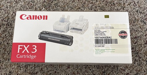 Canon FX3 FX-3 Monochrome Laser Cartridge NEW SEALED Orginal - Zdjęcie 2 z 2