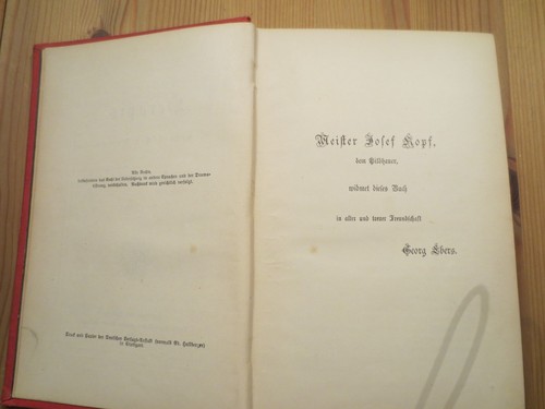 Serapis Historischer Roman von Georg Ebers 1885 - Bild 4 von 5