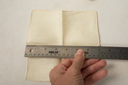 Servilletas de cóctel antiguas bordadas vintage de lino (F1L-2) hojas con flores - Imagen 4 de 6