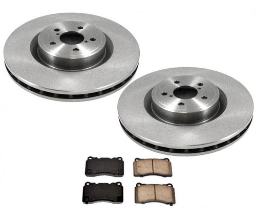 2 Front Brake Rotors & Ceramic Pads fits for 2004 Subaru WRX Sti 2.5L Turbo - Picture 1 of 6