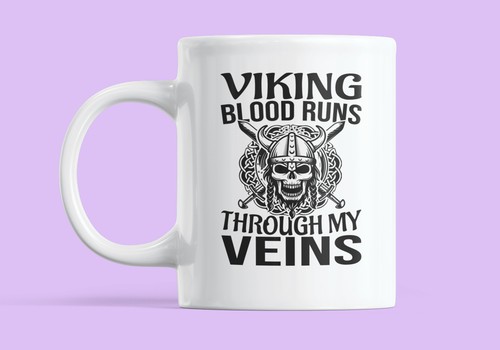 Cooler Wikingerbecher, Wikingerblut läuft durch meine Adern, Wikinger-Themengeschenk - Bild 6 von 10