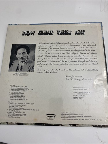how great thou art by alan celoria stereo rainbow new never opened - Picture 2 of 2