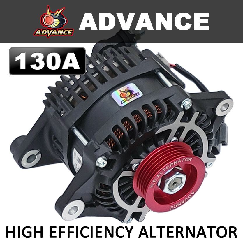 ADVANCE ブラックオルタネーター 12V 130A シルビアs14/s15 fit=scale-down,w=1200