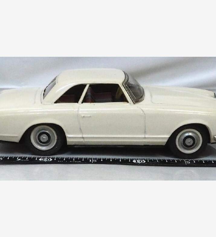 Asahi Toys Mercedes Benz 230Sl White Tin Toy Car F/S FEDEX Asahi Toys Mercedes Benz 230Sl White Tin Toy Car F/S FEDEX