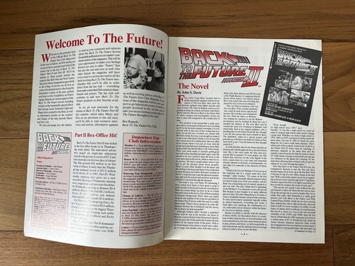 Back To The Future Fanclub Magazine #1 First Collector's Issue from 1990 - Picture 2 of 4