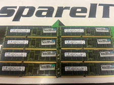Lot of 8 HP 500205-071 8GB Samsung PC3 10600R DDR3 2RX4 ECC Server RAM