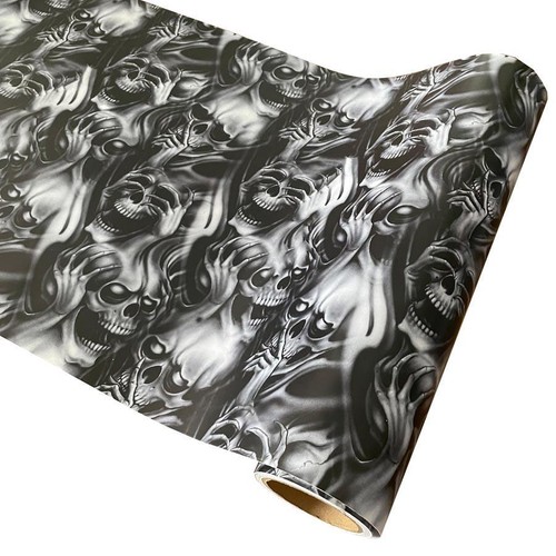 Sticker Bomb Vinyl Wrap Adhesive Skull Cartoon 30cm Print Bike Car Wrapping Film - Bild 24 von 32
