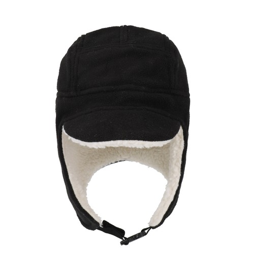 Men's Sherpa Lined Warm Skull Caps Winter Hats with Visor Windproof Earflap Hat - Picture 18 of 26