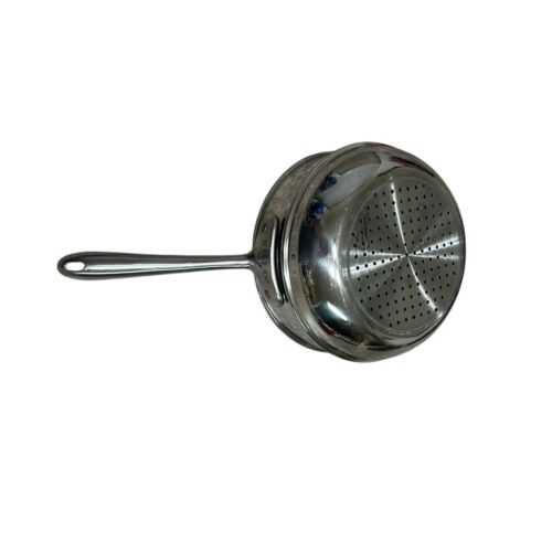 ALL CLAD Stainless Steel Steamer Strainer Basket Pan Long Handle Insert For Pot - Picture 2 of 6