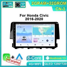 Android CarPlay Car Radio For Honda Civic 10th 2016-2020 GPS Multimedia Player