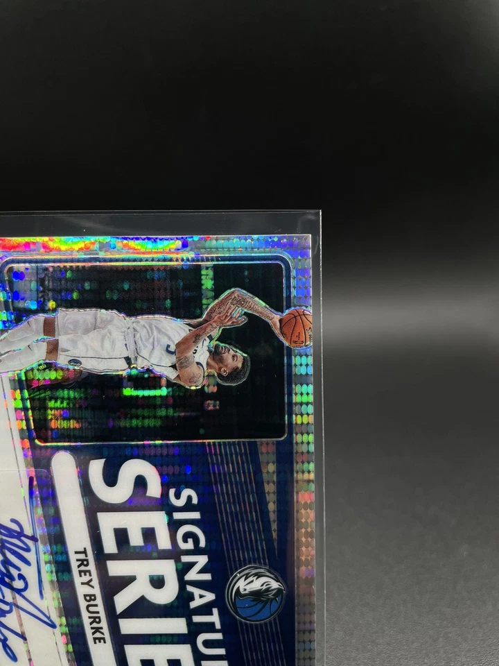 TREY BURKE 2020-21 Panini Optic SIGNATURE SERIES Auto Pulsar Prizm Mavs /17 🔥 - Image 3 of 4