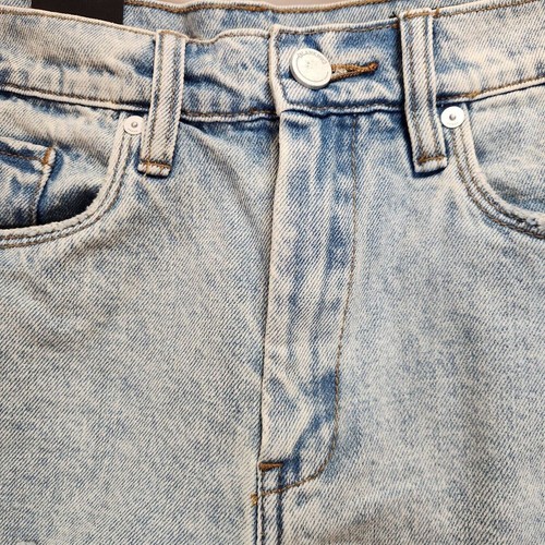 Blank NYC Distressed High-Waisted Denim Shorts Light Wash Ripped S - Bild 3 von 7