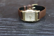 Vintage Benrus Art Deco 17j 10kt GF Bezel Men's Mechanical Watch Serviced 