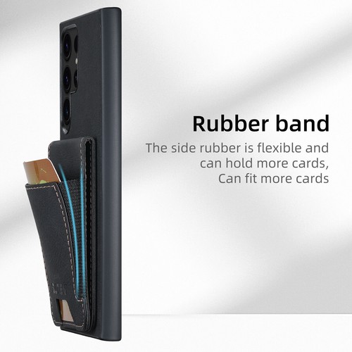 Shockproof Card Holder Protective Leather Case for Samsung S25/23 22 24 ultra - 第 8/14 張圖片