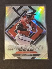 2022 PANINI PRIZM BASEBALL EMERGENT SILVER PRIZM KETEL MARTE #E-13