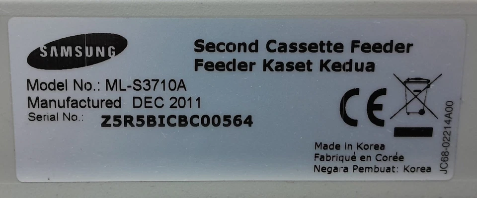 Samsung Paper Feeder ML-S3710A - Image 3 of 4