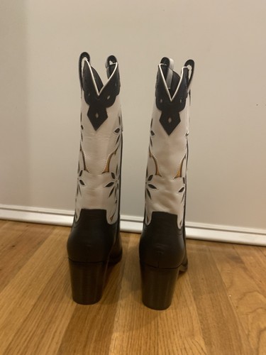 UO Black & White Cowboy Boot - Picture 6 of 11