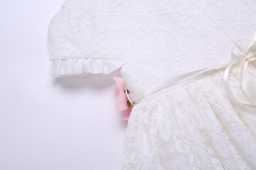 First Communion Dresses for Girls 2-12 Years Holy White Lace Embroidered Dresses - Picture 13 of 14