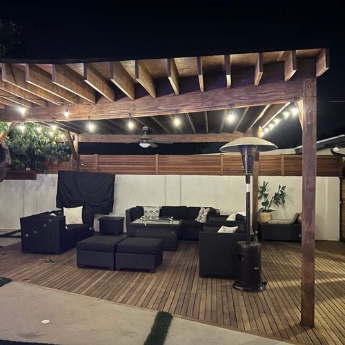 SL101 LED LV Bistro Cadena Luces 48 ft Exterior Impermeable 12V Bombillas Edison - Imagen 14 de 23