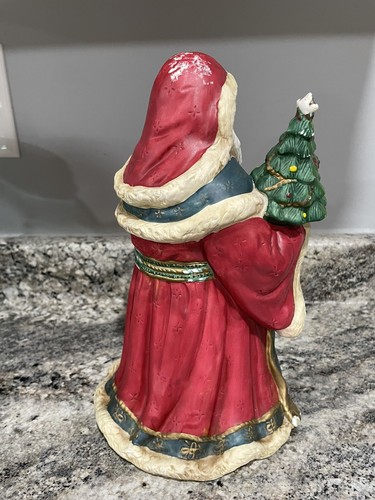 “Jolly Ole St. Nick Santa Music Box 10 1/2 Inch 1990’s - Picture 3 of 9