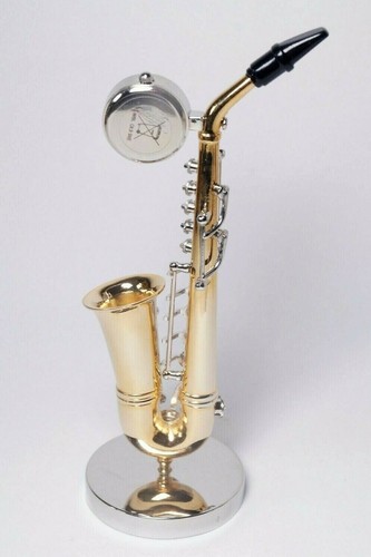 Miniature Saxophone Mantle Clock - Boxed - Picture 7 of 12
