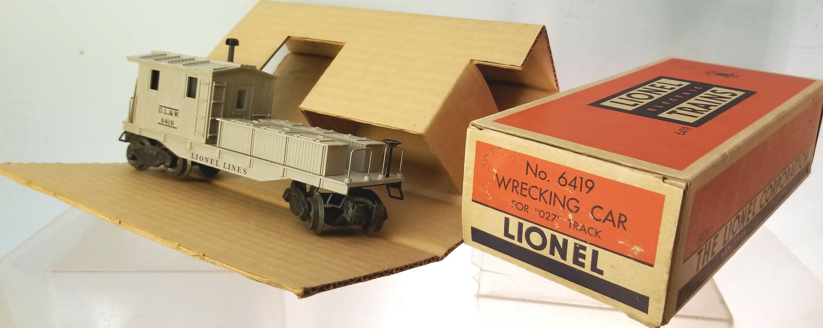 Lionel 6419 Ruedas De Menta Cabose de trabajo Caja de inspección Slip 1948 Condicion Lionel 6419 Ruedas De Menta Cabose de trabajo Caja de inspección Slip 1948 Condicion
