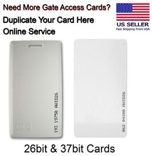 Copy Duplicate Gate Card Opener Service HID AWID PVC Plastic Access Card 26-36bt