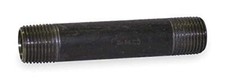 1" x 4-1/2" NPT Threaded Black Pipe Nipple Sch 40