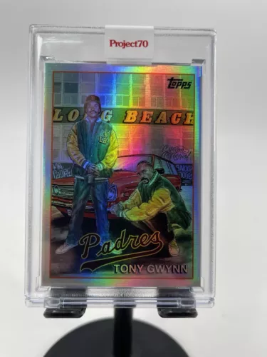 2021 Topps Project 70 Card #504 Tony Gwynn 2005 by Snoop Dogg Rainbow Foil 11/70