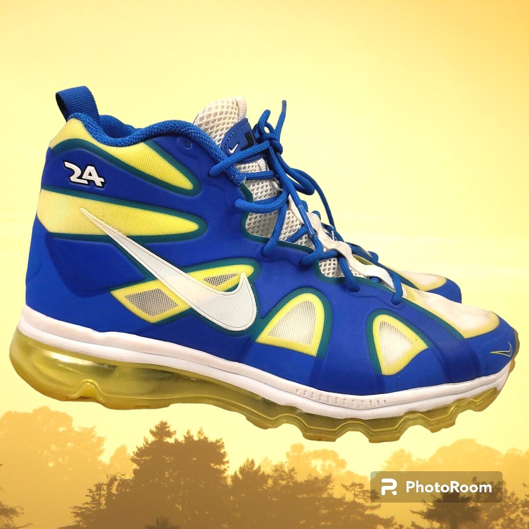 Size 8 Men - Nike Air Max Griffey Blue Yellow Fury Fuse