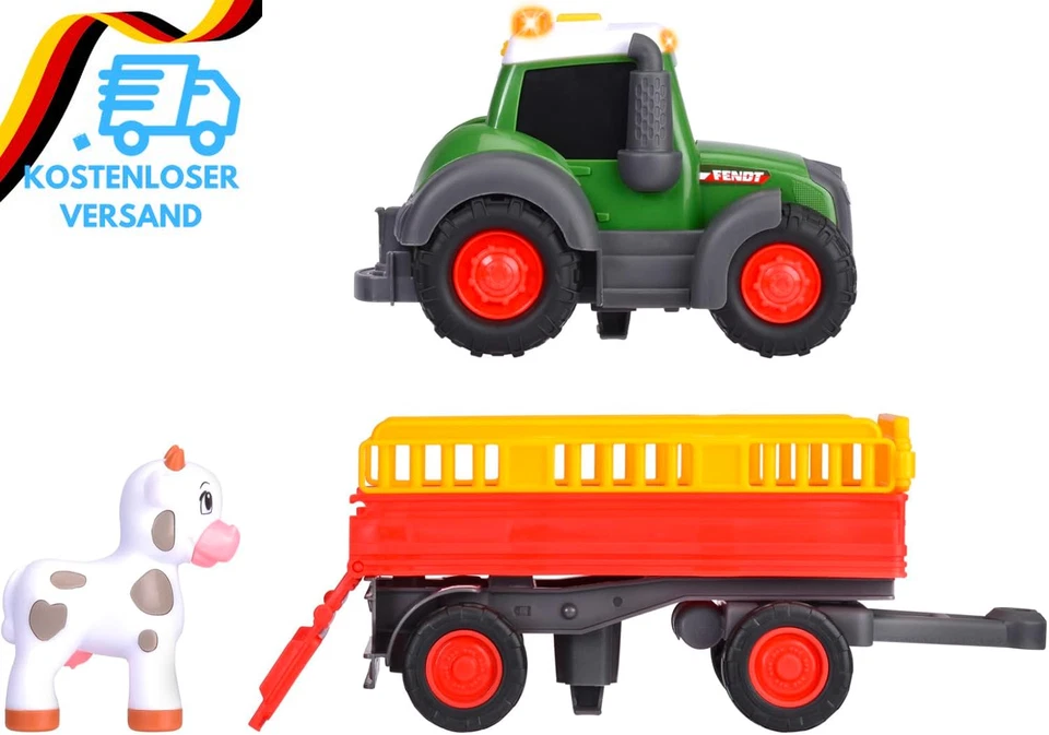 Dickie Toys ABC Bauernhof-Traktor Fendti Ab 1 Jahr (30 Cm) - Fendt Trecker Mit B - Bild 3 von 4